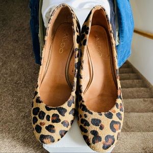 Aldo Cheetah Wedge Heels